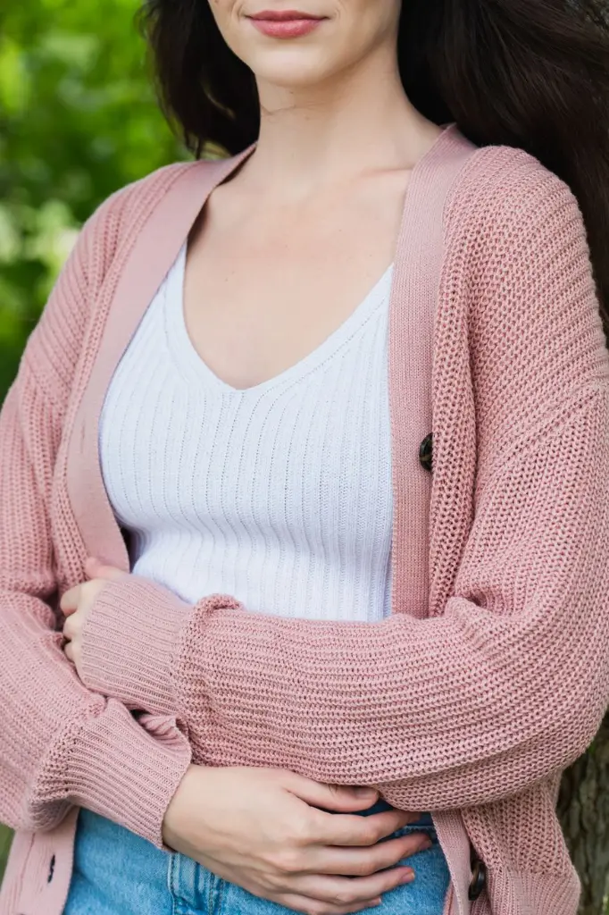 Lightweight Ribbed Cardigan