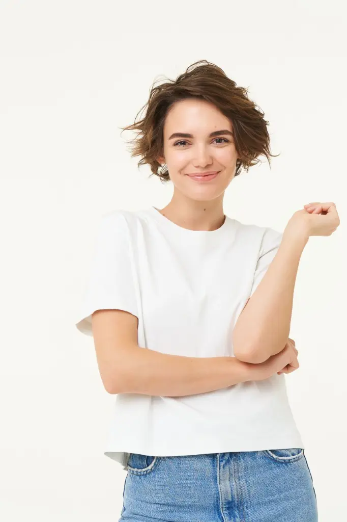 Minimalist 棉質圓領 T 恤